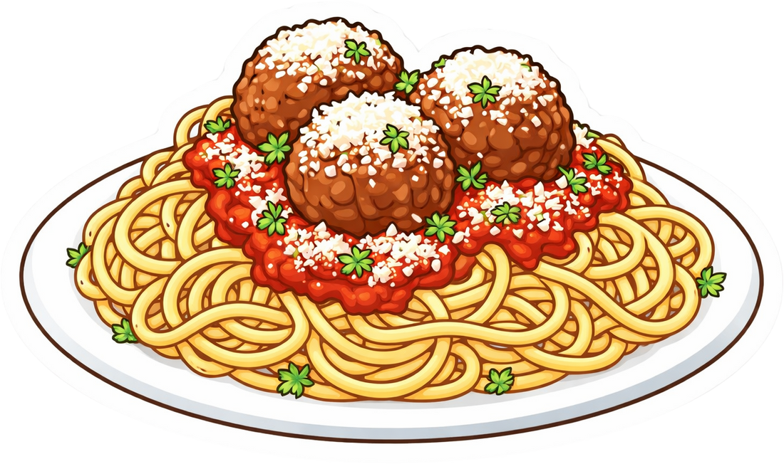 Sticker: Spaghetti & Meatballs - Namedrop