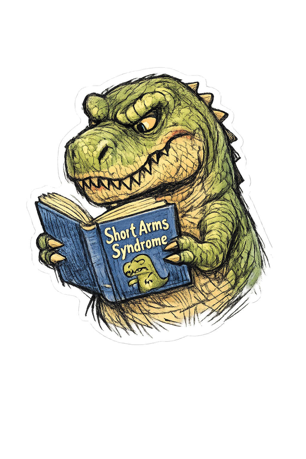 Sticker: T-Rex Short Arms Reader - Namedrop