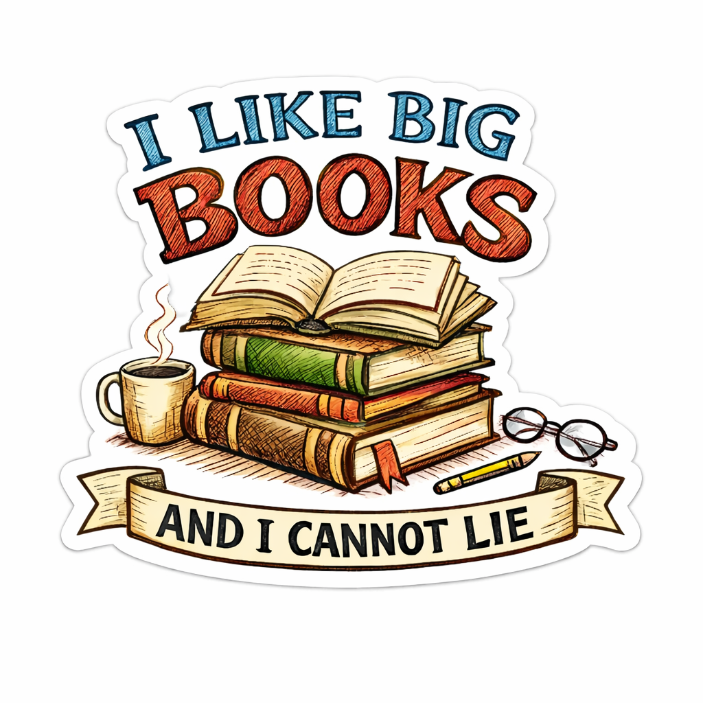 Sticker: I Like Big Books - Namedrop