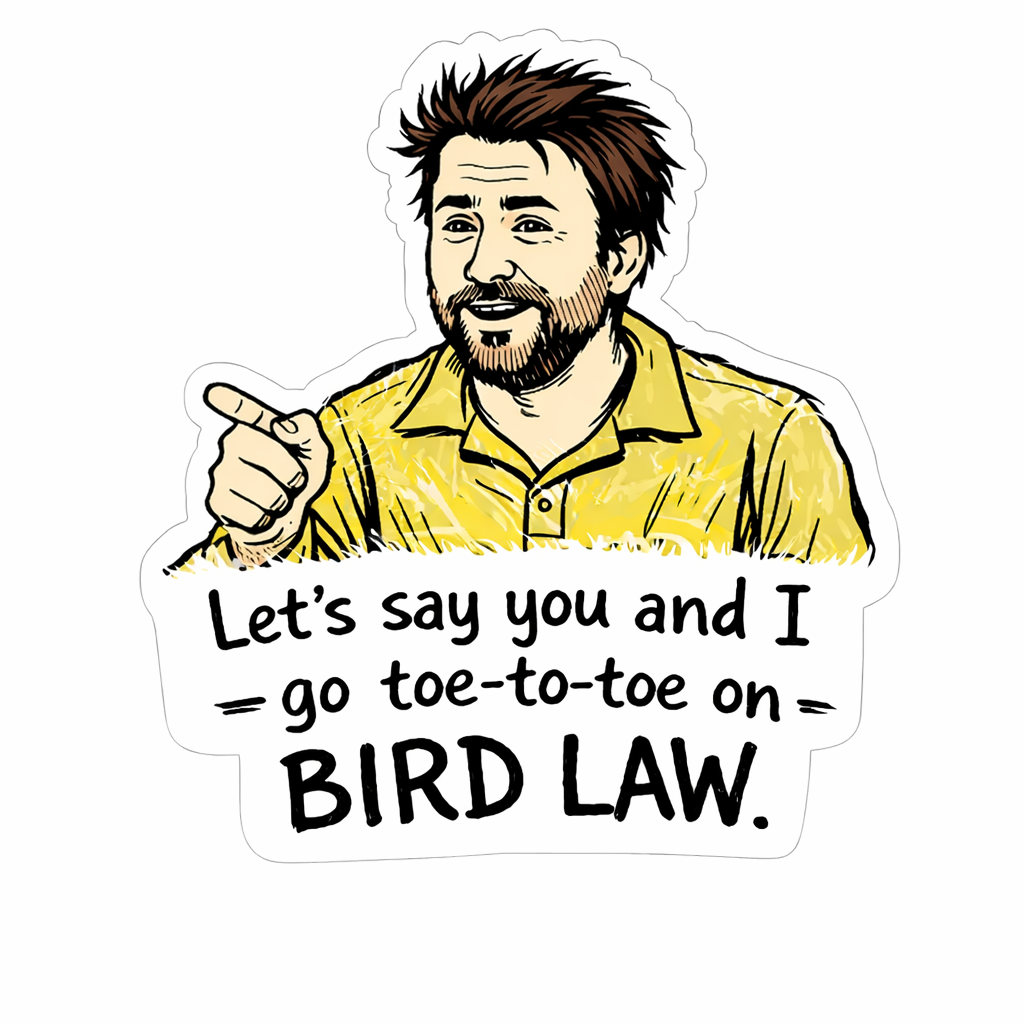 Sticker: Bird Law Expert Charlie - Namedrop