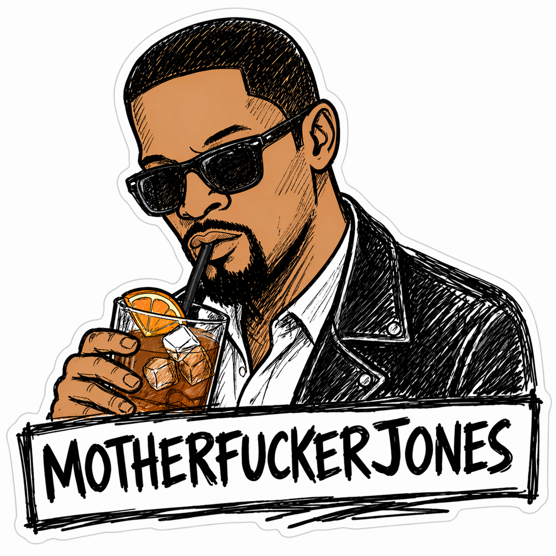 Sticker: Motherfucker Jones - Namedrop