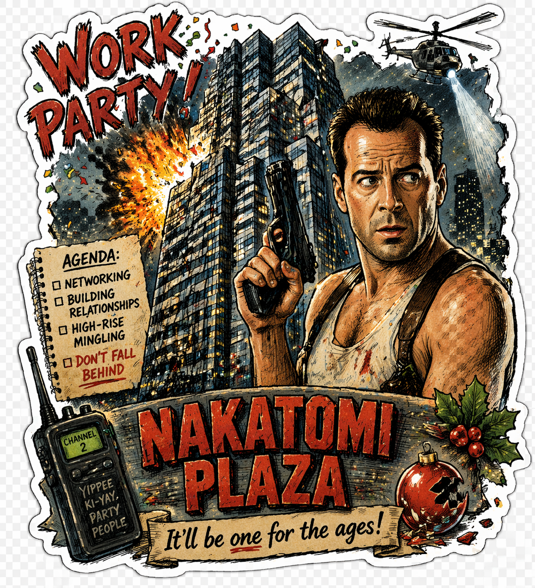 Sticker: Nakatomi Plaza Die Hard