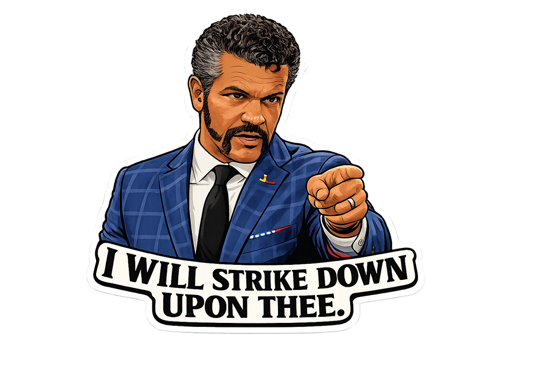 Sticker: I Will Strike Down Upon Thee - Namedrop