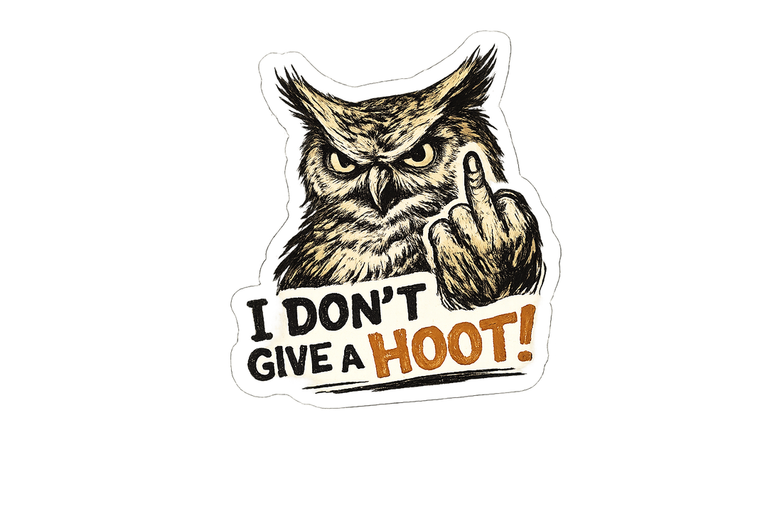 Sticker: I Don't Give a Hoot - Namedrop