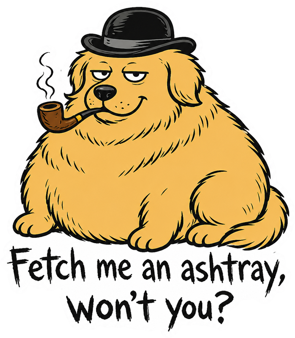 Sticker: Fetch Me an Ashtray Cat - Namedrop