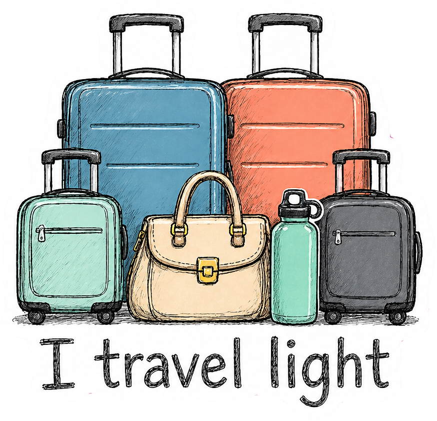 Sticker: I Travel Light