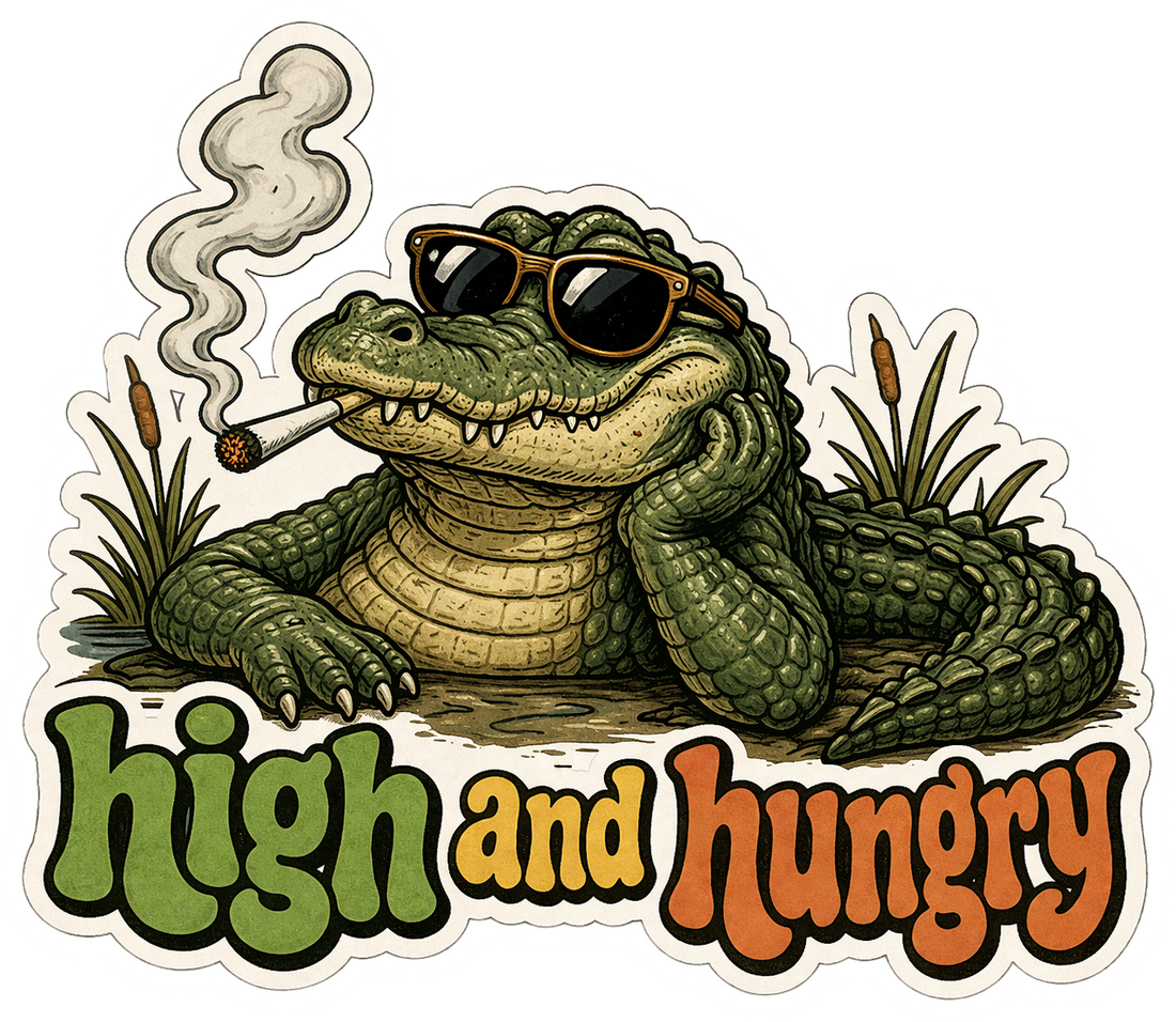 Sticker: High and Hungry Frog