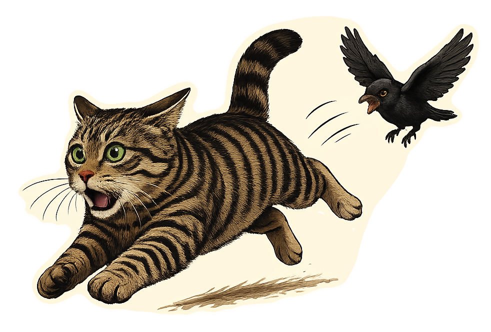 Sticker: Striped Cat Eagle - Namedrop