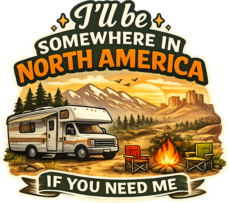 Sticker: Somewhere in North America Truck