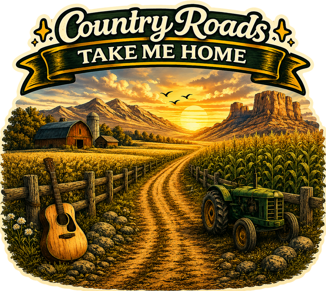 Sticker: Country Roads Take Me Home