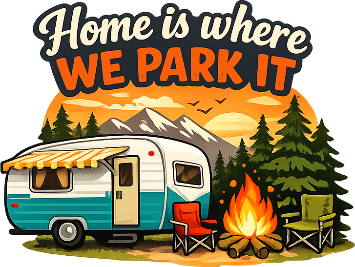 Sticker: Home Is Where We Park It