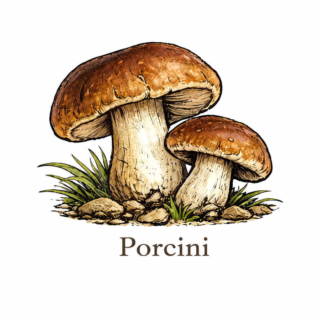 Sticker: Porcini Mushroom