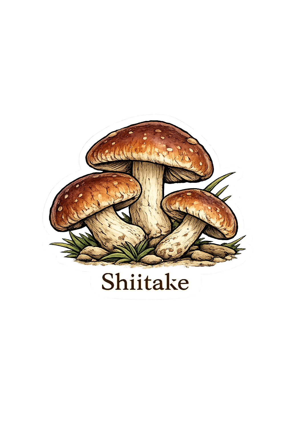 Sticker: Shiitake Mushroom - Namedrop