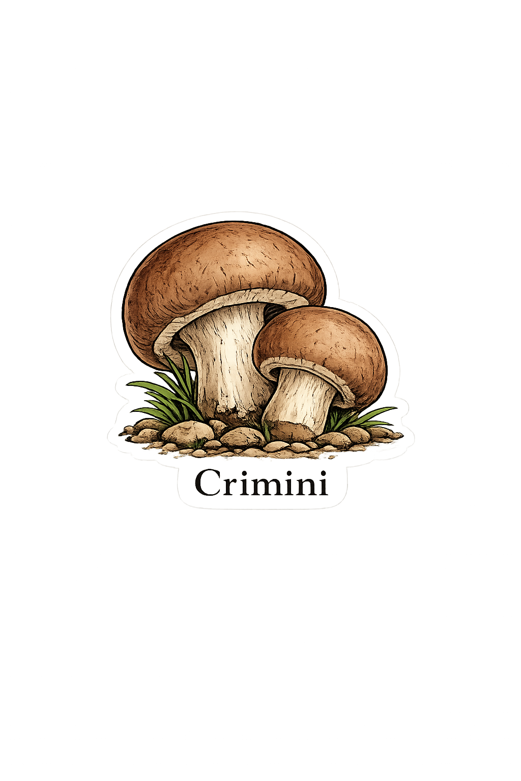 Sticker: Crimini Mushroom - Namedrop