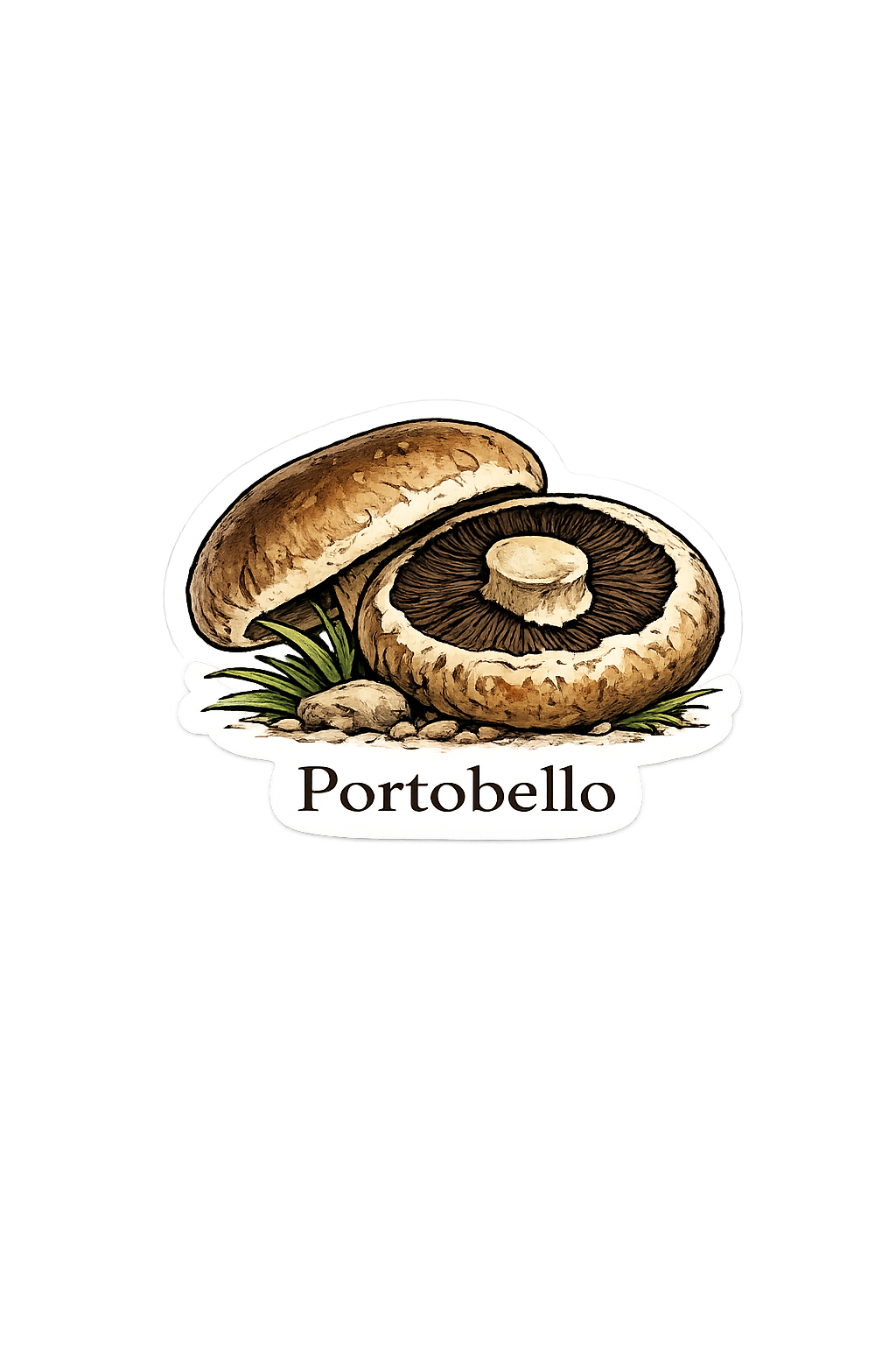 Sticker: Portobello Mushroom