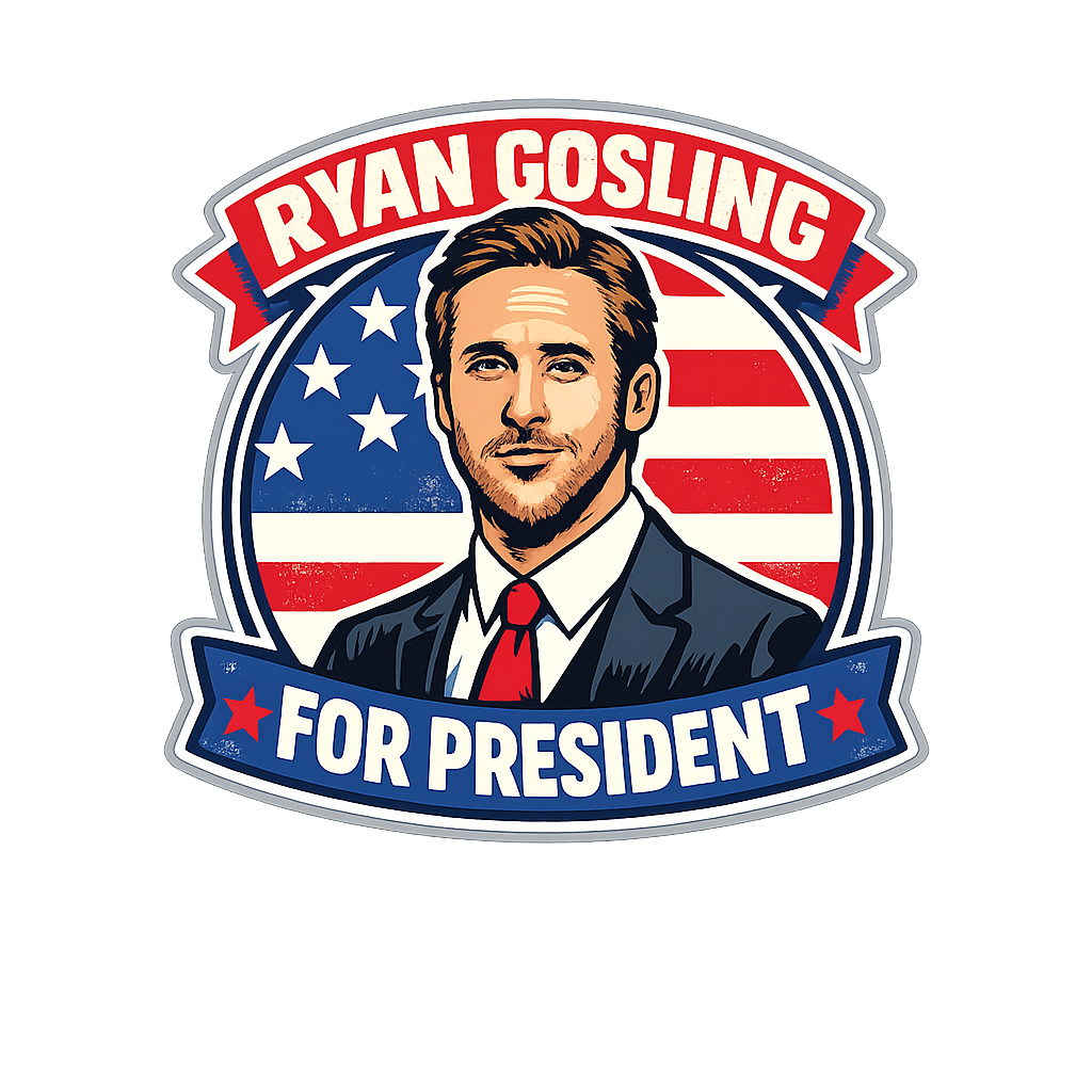 Sticker: Ryan Gosling for President - Namedrop