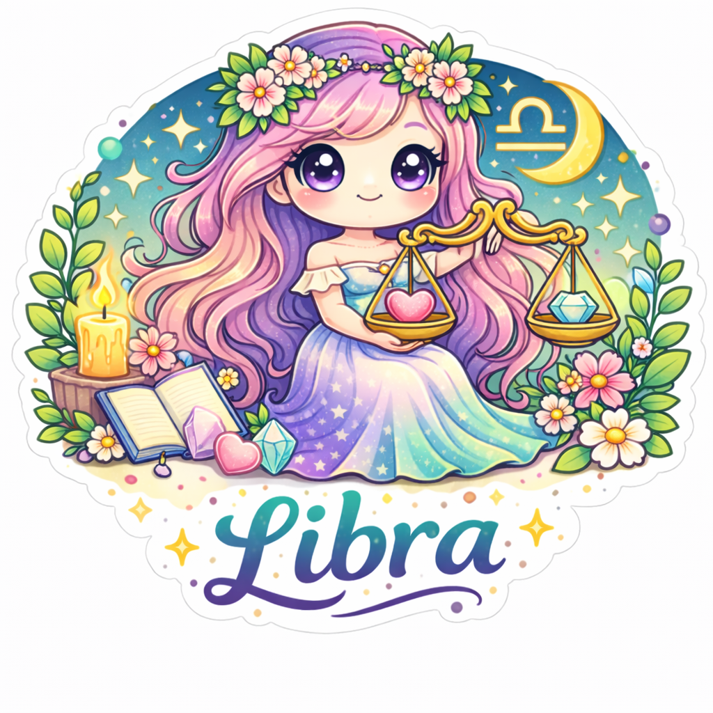 Sticker: Libra Zodiac - Namedrop