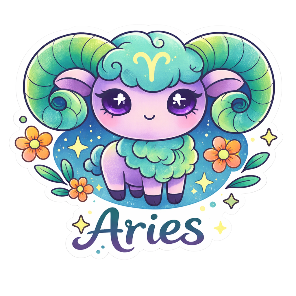 Sticker: Aries Zodiac - Namedrop