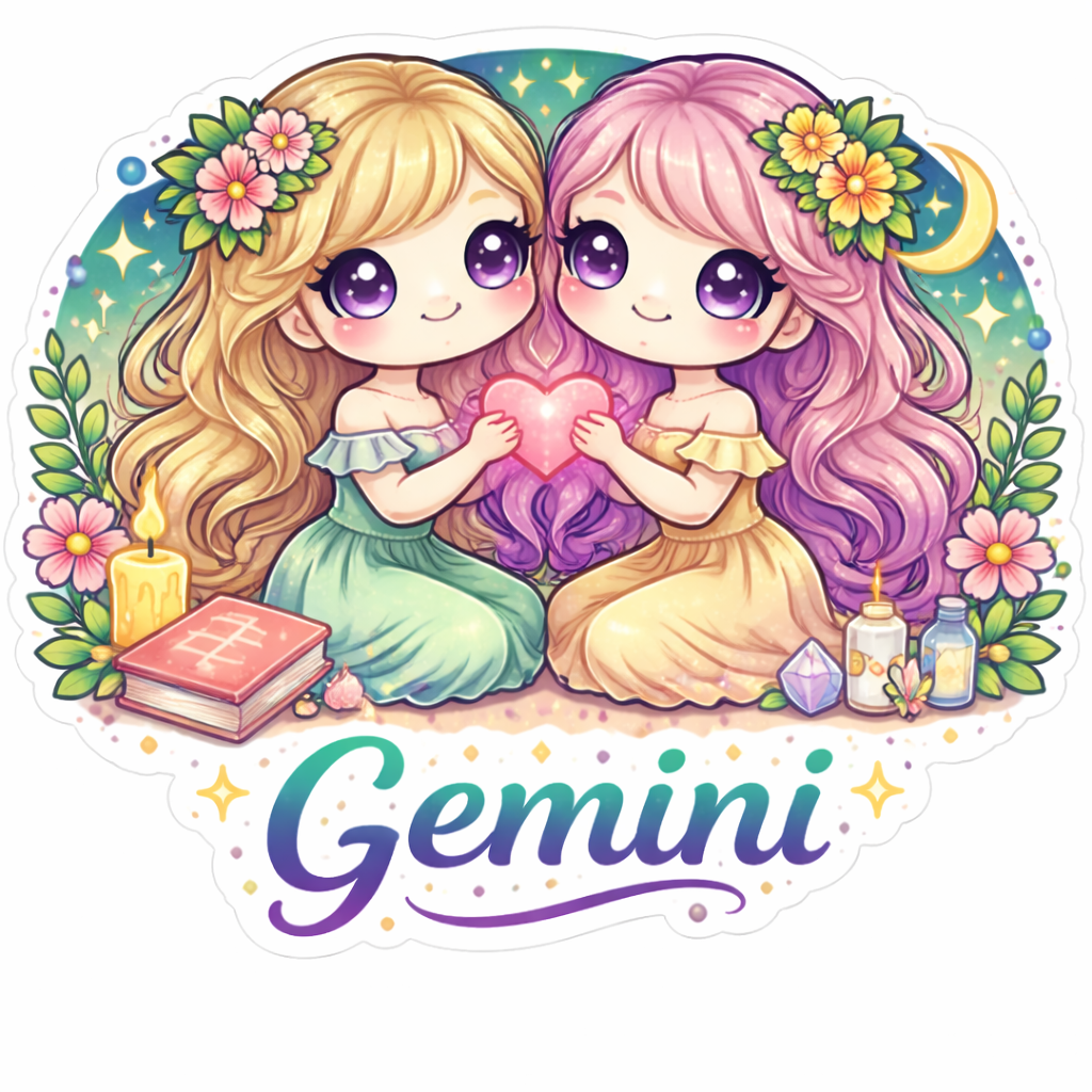 Sticker: Gemini Zodiac