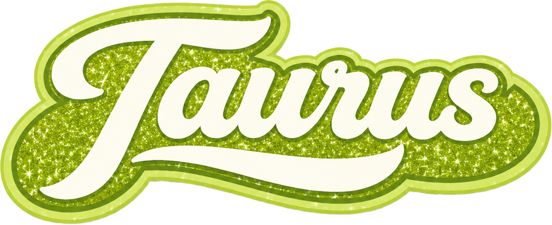 Sticker: Taurus Retro Script