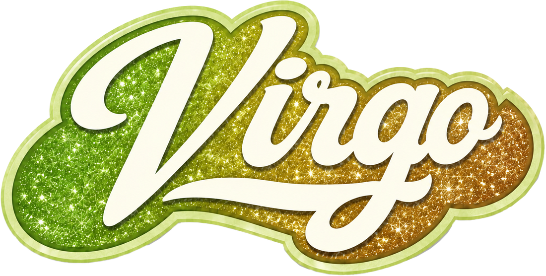 Sticker: Virgo Retro Script