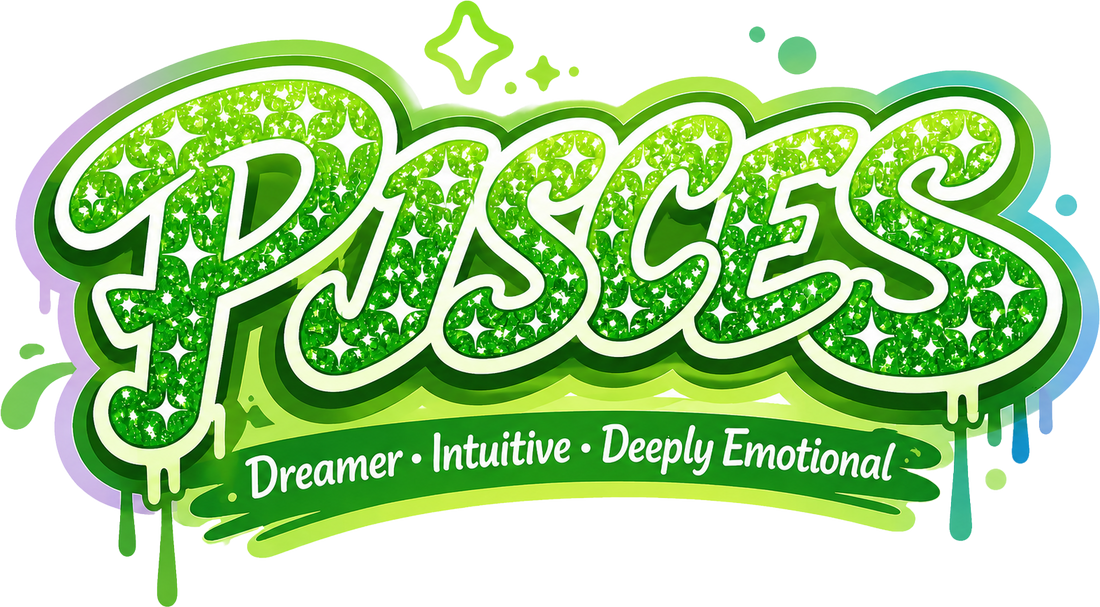 Sticker: Pisces Drip Style - Namedrop