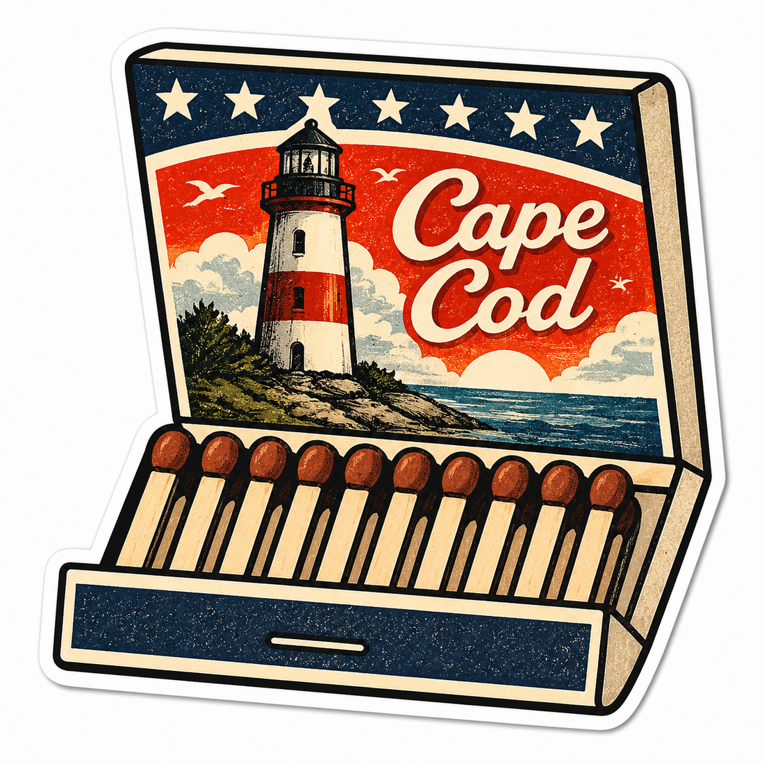 Sticker: Cape Cod Open Matchbox