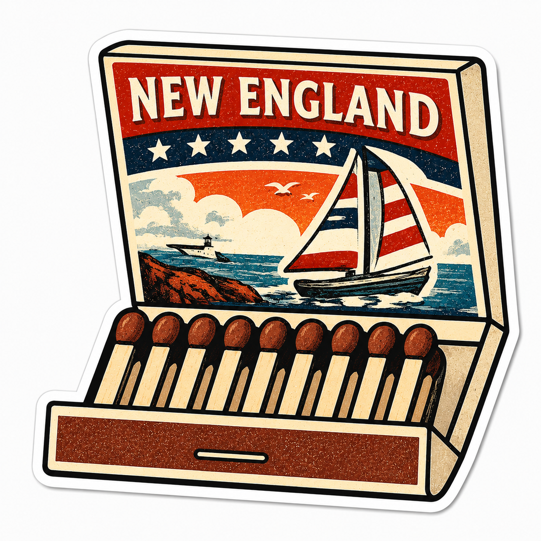 Sticker: New England Matchbox - Namedrop