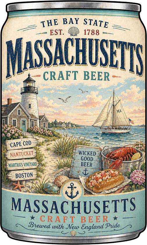 Sticker: Massachusetts Craft Beer - Namedrop