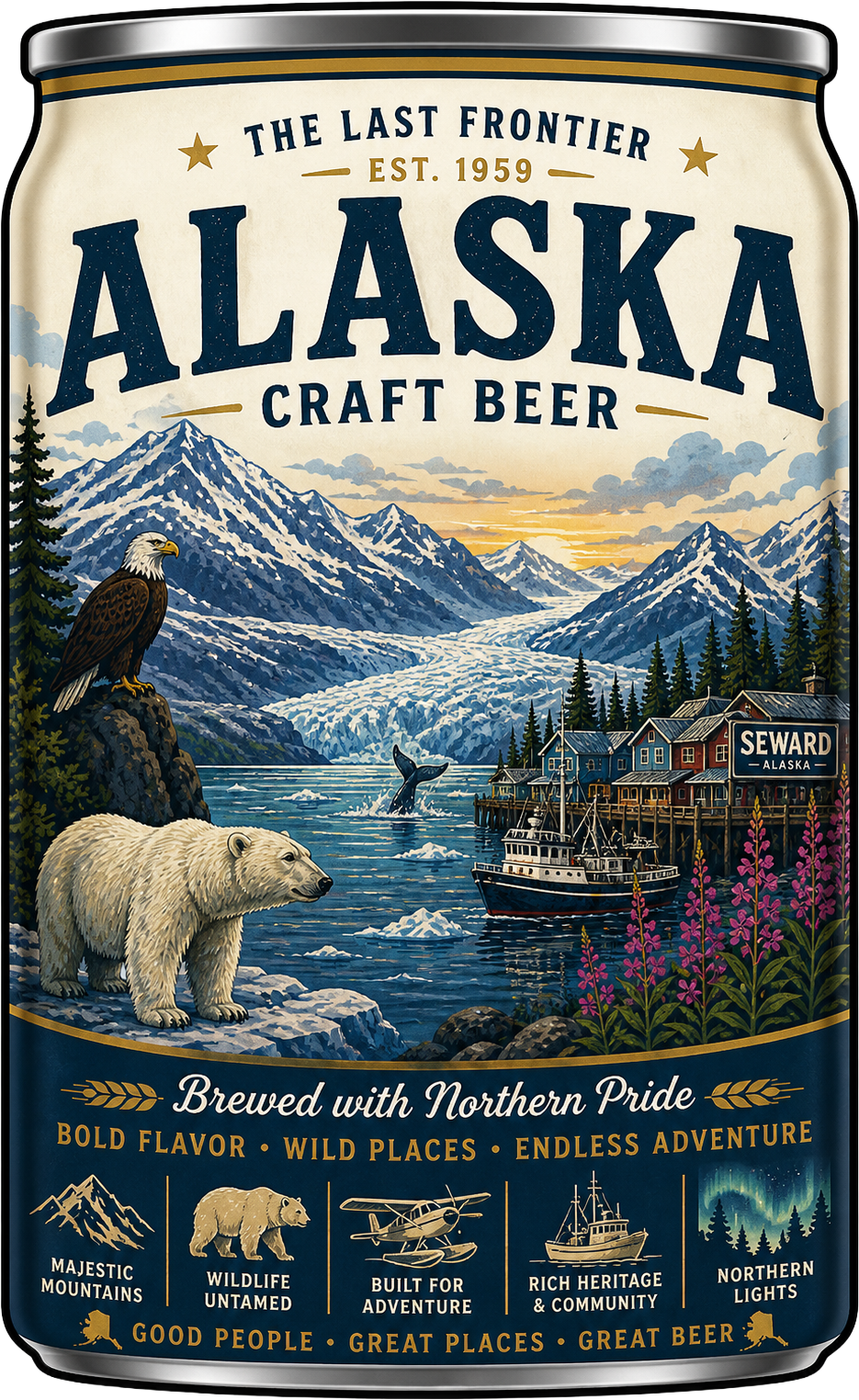 Sticker: Alaska Craft Beer - Namedrop