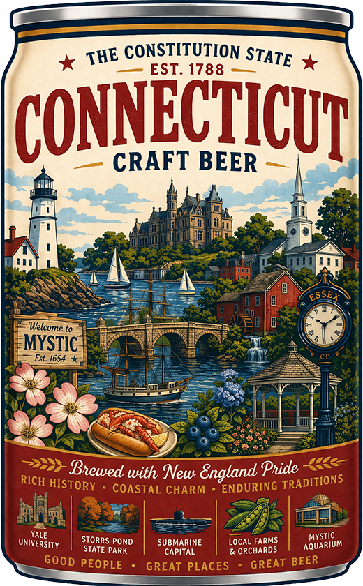 Sticker: Connecticut Craft Beer - Namedrop