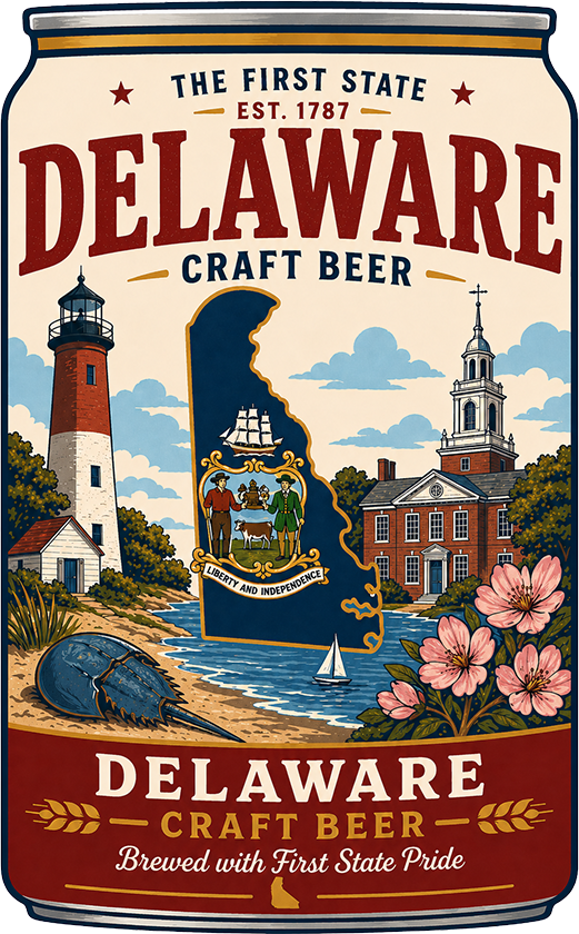Sticker: Delaware Craft Beer - Namedrop