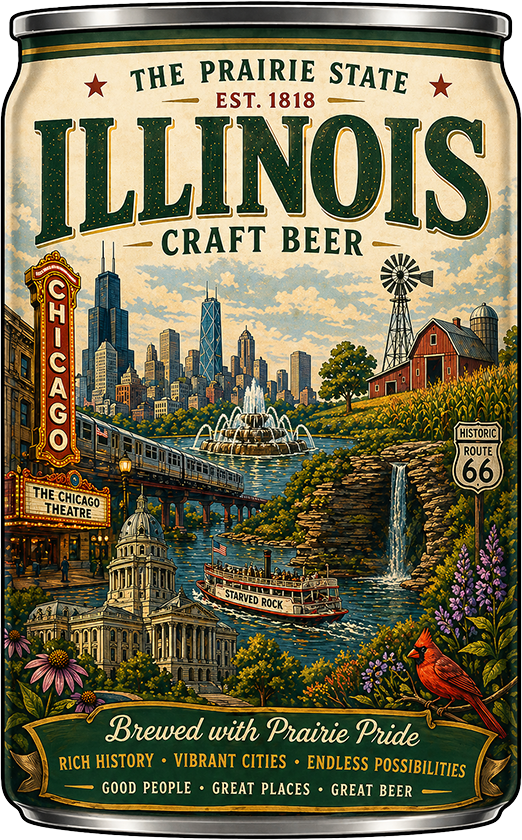 Sticker: Illinois Craft Beer