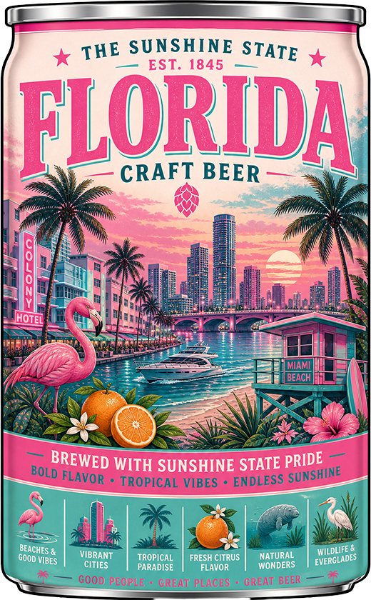Sticker: Florida Craft Beer - Namedrop