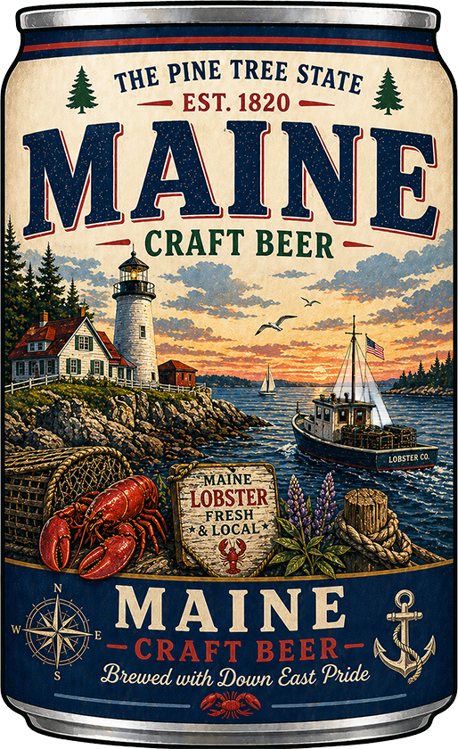 Sticker: Maine Craft Beer