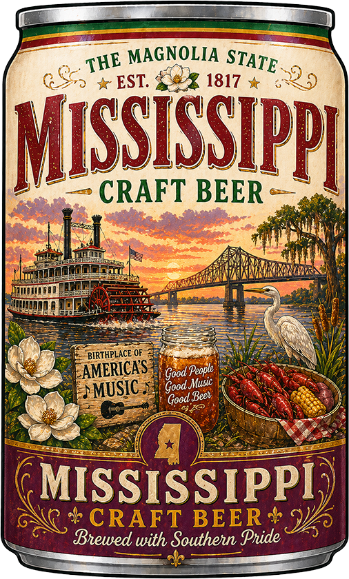 Sticker: Mississippi Craft Beer