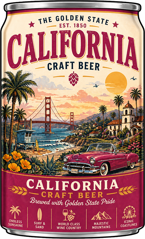 Sticker: California Craft Beer