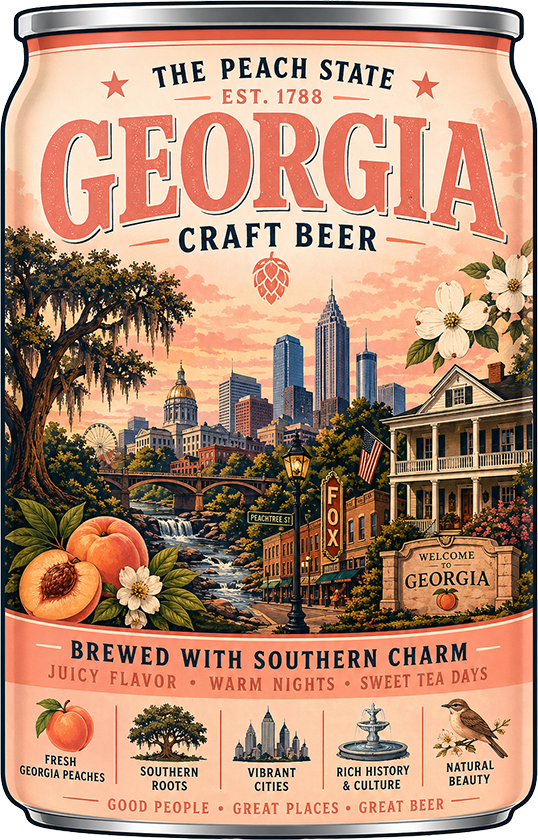Sticker: Georgia Craft Beer - Namedrop