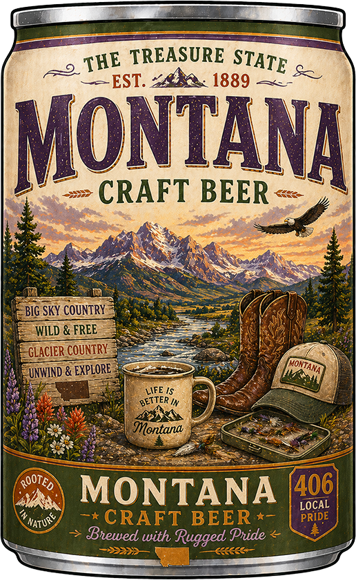 Sticker: Montana Craft Beer - Namedrop