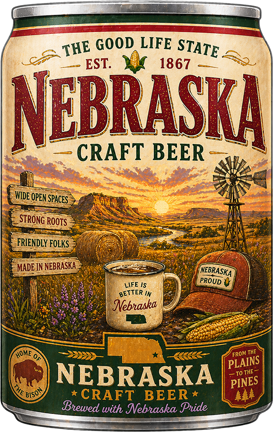 Sticker: Nebraska Craft Beer - Namedrop