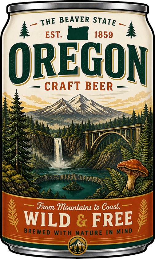 Sticker: Oregon Craft Beer - Namedrop