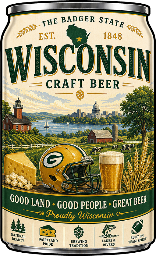 Sticker: Wisconsin Craft Beer - Namedrop