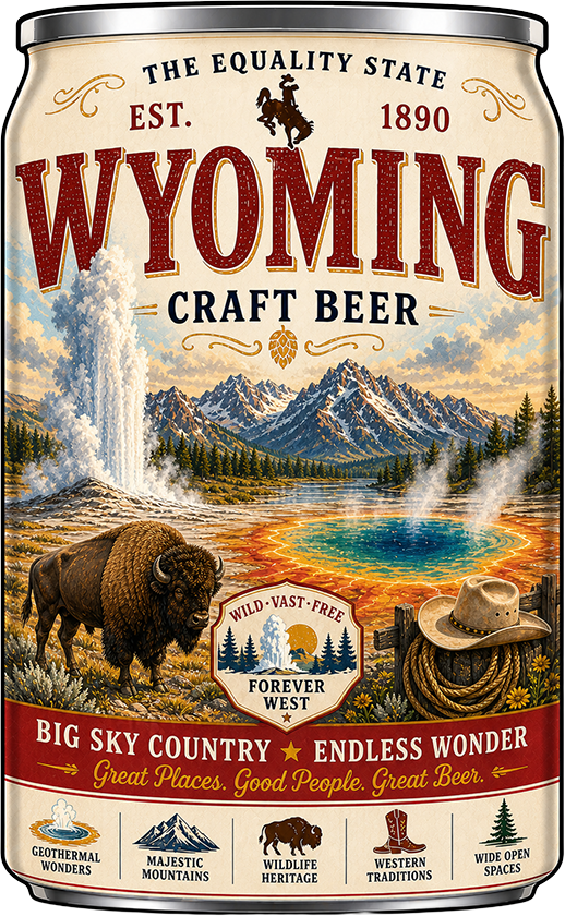 Sticker: Wyoming Craft Beer - Namedrop