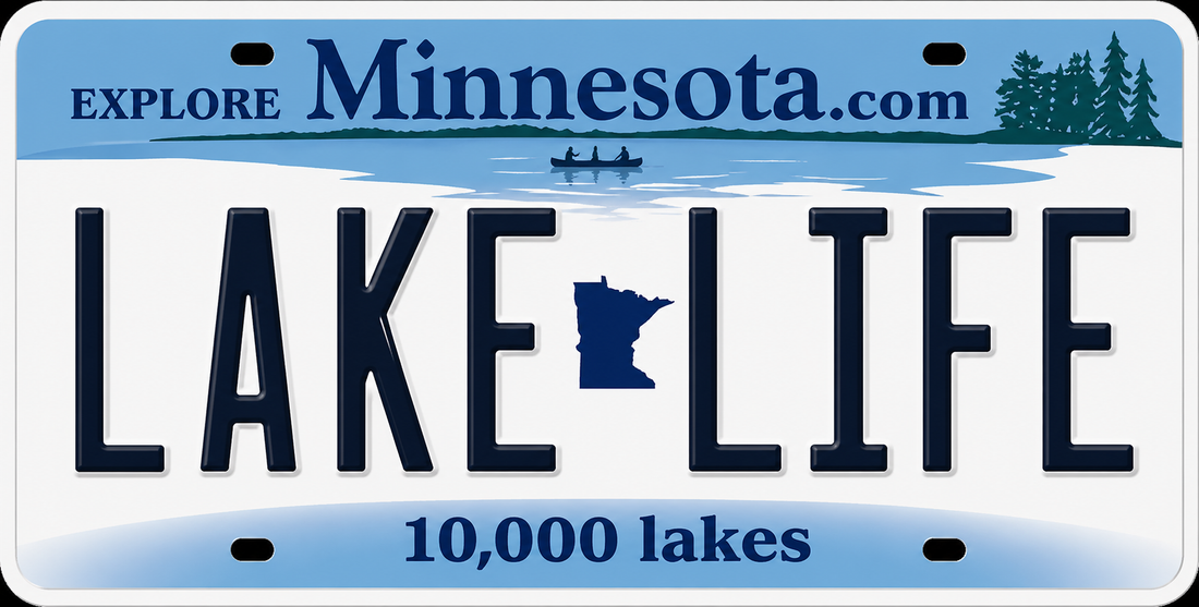 Sticker: Minnesota LAKE LIFE License Plate