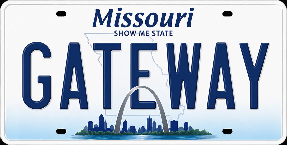 Sticker: Missouri GATEWAY License Plate