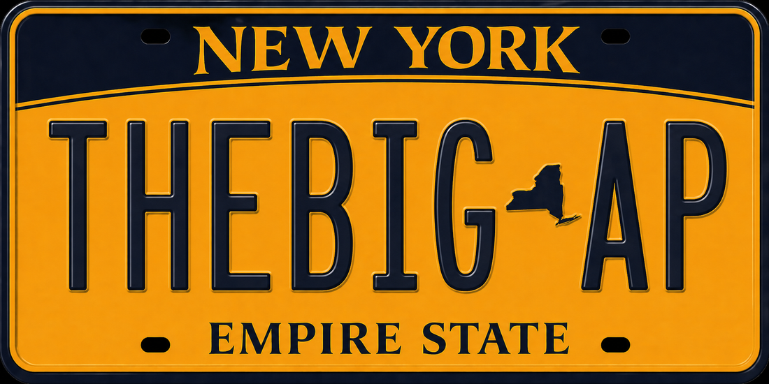 Sticker: New York THEBIGAP License Plate - Namedrop