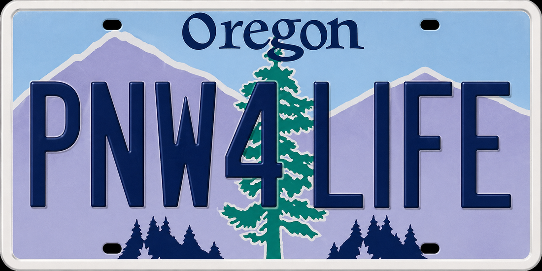 Sticker: Oregon PNW4LIFE License Plate - Namedrop