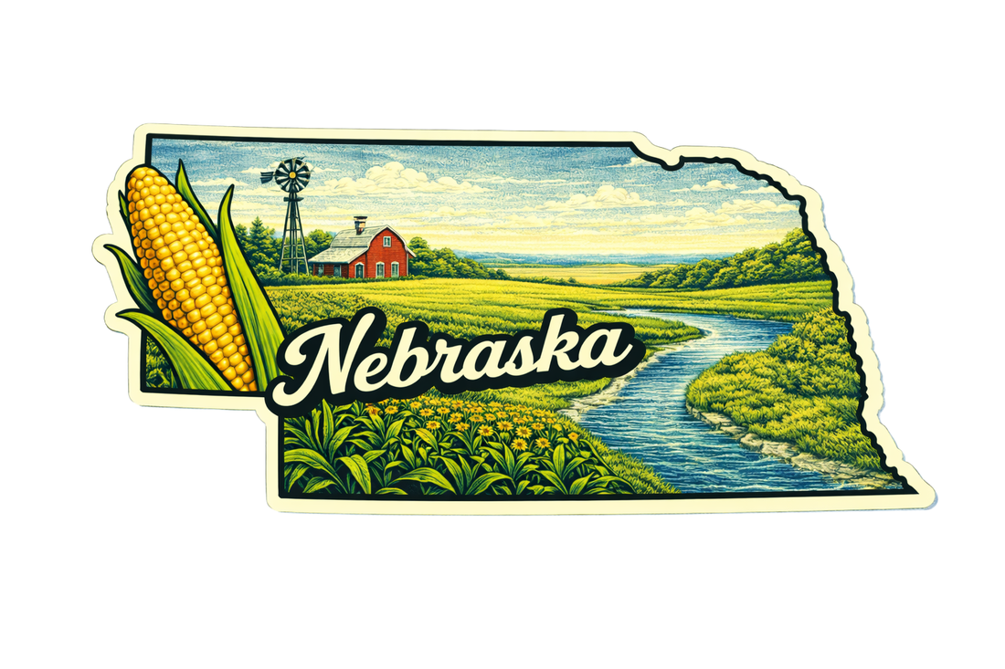 Sticker: Nebraska State Shape