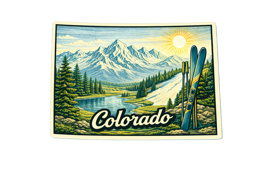 Sticker: Colorado State Shape
