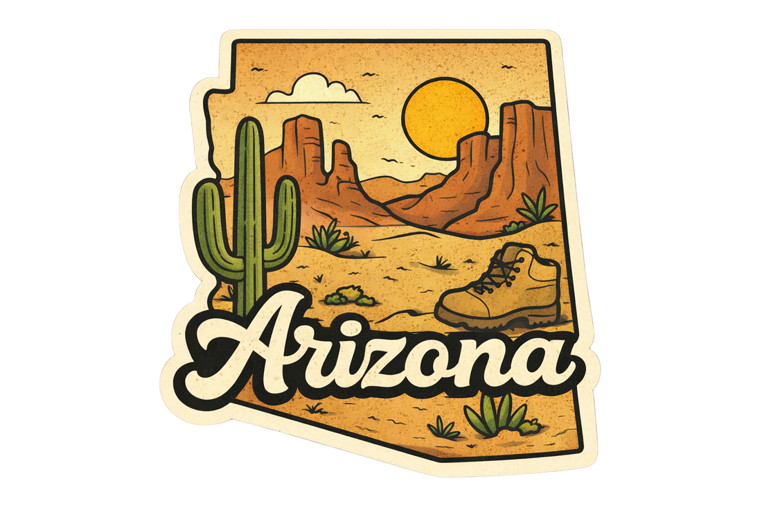Sticker: Arizona State Shape - Namedrop